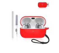 Technics EAH-AZ100 Coque de protection en silicone pour écouteurs Bluetooth avec trous précis Rouge