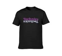 Technics Edition T-Shirt Cotton Men Summer Fashion Black Tee M