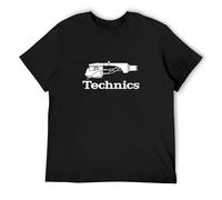 Technics Logo - Custom Men's T Shirt Tee Black S