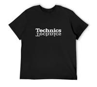 Technics T Shirt DJ 1200 Turntable Music House Techno Electronic Hip Hop Black S