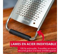 Technicus-Square,Fine Grater,Stainless Steel/Plastic,Black/Silver,14102270