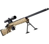 Technik Arme Jeu de Construction, Militaire Maquette de Fusil de Précision M24 Gun, 1086+Pièces Blocs de Construction Compatible avec Les Grandes Marques