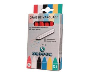 TECHNIMA Central Craie de marquage boîte avec 12 un.en rouge boîte Quantité:1