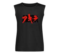 TECHNIOUE Akira Unisex T Shirts アキラ Manga Anime Kaneda Tetsuo Katsuhiro Otomo Neo Tokyo Summer Tank Tops Sleeveless Black M
