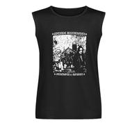 TECHNIOUE ND Satanic Warmaster Strength and Honour T-Shirt Finnish Black Metal Nekrokrist Summer Tank Tops Sleeveless Black M
