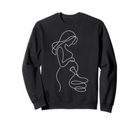 Technique d'échographie échographique Minimal Art linéaire Sweatshirt