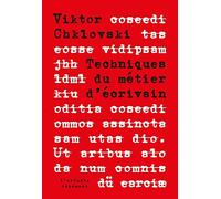 Technique du métier d'écrivain