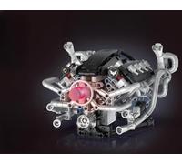 Technique V8 Kit de construction moteur 770 pièces - Kit de blocs de construction pour moteur de voiture avec contrôle par application, briques de serrage, modélisme, huit cylindres avec boîte à piles