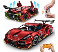 Technique Voiture Télécommandée-Jouet De Construction-Échelle 1:10 2,4 Ghz-Rechargeable Drift Racing Car 2202 Pièces-Kit De Construction De Voiture De Course Pour Enfants,Garçons,