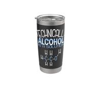 Techniquement, l'alcool est une solution chimie drôle Gobelet isotherme en acier inoxydable double paroi