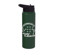 Techniquement L'alcool est une solution Citation Chimie Science Stainless Steel Insulated Water Bottle