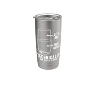 Techniquement, le verre est un geek scientifique chimie drôle Gobelet isotherme en acier inoxydable double paroi