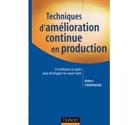 Techniques d'amélioration continue en production : 33 méthodes et outils pour développer les savoir-faire