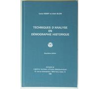 Techniques D'analyse En Démographie Historique