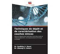 Techniques de dépôt et de caractérisation des couches minces