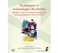 TECHNIQUES ET TECHNOLOGIES DU CINEMA