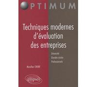 Techniques modernes d'évaluation des entreprises - Mondher Cherif - Ellipses - broché - Etude