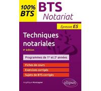 Techniques Notariales, Bts Notariat - Epreuve E5