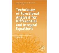 Techniques Of Functional Analysis For Di Paul Professor Sacks, Iowa State University Mathematics Department, Ia Ames, Usa (Auteur)