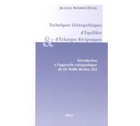Techniques ostéopathiques d'équilibre et d'échanges réciproques