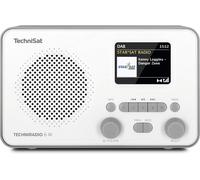 Techniradio 6 Ir Radio Internet, Portable, Avec Dab+, Fm, Wi-Fi, Bluetooth, Écran Couleur, Réveil, Contrôle Des Applications, Mémoire Des Favoris, 3 W Rms, Grise / Blanche