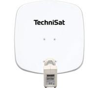 TechniSat 1745/3882 DIGIDISH 45 Satellite Offset - Miroir avec Support Mural et Twin LNB avec Tuyau à Mamelon Blanc Blanc G