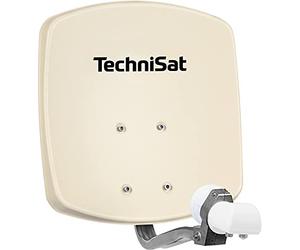 TechniSat DigiDish 33 Parabole en aluminium avec fixation AZ/EL et LNB twin Beige