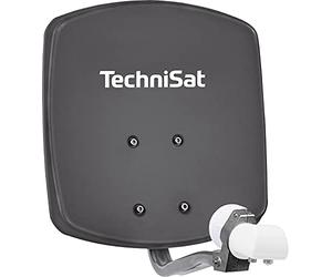 TechniSat DigiDish 33 Parabole en aluminium avec fixation AZ/EL et LNB twin Gris