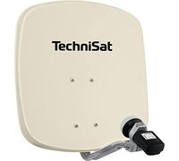TechniSat DIGIDISH 45 - Antenne Satellite pour 1 utilisateur (Petite Installation Satellite de 45 cm - kit Complet avec Support Mural et Satfinder V/H-LNB) Beige