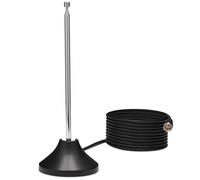 TechniSat DIGIFLEX TT7 Antenne passive d'intérieur pour DVB-T2 HD, DAB+, FM, antenne tige pour intérieur, câble coaxial de 3 m avec fiche F, impédance 75 ohms, antenne pour téléviseur, récepteur radio
