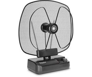 TechniSat DIGITENNE TT2 - antenne d'intérieur orientable (antenne amplificateur Large Bande de 36 DB avec Filtre LTE4 pour la réception des signaux DVB-T2, Dab+ et FM, Interrupteur d'alimentation)