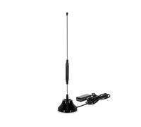 TechniSat Digitflex TT5 Antenne Tige DVB-T/Dab+/FM avec amplificateur intégré (Filtre LTE, Base magnétique, amplificateur 26 DB) Noir