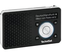 TechniSat DIGITRADIO 1 A - Radio DAB+ portable avec alerte de sécurité automatique (ASA, DAB, FM, prise casque, mémoire des favoris, écran OLED, petite, 1 W RMS) - Noir/argenté