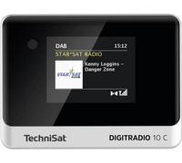 TechniSat DIGITRADIO 10 C Radio de table DAB+, FM Bluetooth avec télécommande, fonction réveil noir,argent