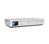 TechniSat DIGITRADIO 143 CD (V3) - Tuner HiFi numérique, Radio Internet (Dab+, FM, Bluetooth, Spotify Connect, Lecteur CD, Wi-FI, Largeur 43,5 cm, Commande Via Application, télécommande) Argent