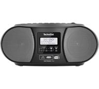 TechniSat DIGITRADIO 1990 Radio-lecteur CD DAB+, FM AUX, Bluetooth, CD, USB fonction de charge de la batterie, fonction réveil noir