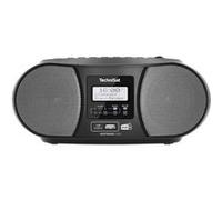 TechniSat DIGITRADIO 1990 Radio-lecteur CD DAB+, FM AUX, Bluetooth, CD, USB fonction de charge de la batterie, fonction réveil noir Noir G