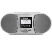 TechniSat DIGITRADIO 1990 Radio-lecteur CD DAB+, FM AUX, Bluetooth, CD, USB fonction de charge de la batterie, fonction réveil argent
