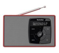 TechniSat DIGITRADIO 2 Radio de table DAB+, FM DAB+, FM, Bluetooth fonction réveil rouge-argent
