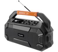 TechniSat DIGITRADIO 231 OD - Boombox extérieure Dab+ avec Batterie (Radio de Chantier, UKW, AUXin, Bluetooth, Compatible avec Les Batteries 18 V de Makita, Bosch Professional, DeWalt, 16 W stéréo)