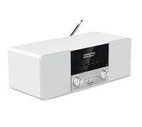 TechniSat DIGITRADIO 3 Radio de table DAB+, FM CD, USB, Bluetooth avec télécommande, fonction réveil, fonction de charge de la batterie blanc Blanc G