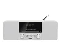 TechniSat DIGITRADIO 3 Personnel Analogique et numérique Acier inoxydable, Blanc