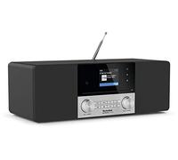 TechniSat DIGITRADIO 3 Voice - Radio Dab+ stéréo compacte avec Commande vocale Hors Ligne en Allemand (Dab, FM, Lecteur CD, USB, Prise Casque, entrée AUX, Radio-réveil, écran OLED, 20 Watts RMS) Noir