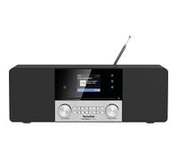 TechniSat DIGITRADIO 3 Voice - Radio Dab+ stéréo compacte avec Commande vocale Hors Ligne en Allemand (Dab, FM, Lecteur CD, USB, Prise Casque, entrée AUX, Radio-réveil, écran OLED, 20 Watts RMS) Noir