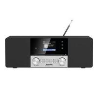 TechniSat DIGITRADIO 3 VOICE Radio de table DAB+, FM AUX, CD, USB fonction de charge de la batterie, sans barrière, avec télécommande, fonction réveil noir Noir G