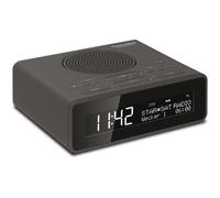 TechniSat Radio-réveil DIGITRADIO 51 – DAB+ FM, double alarme, snooze, écran réglable – anthracite