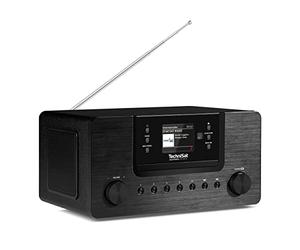 TechniSat DIGITRADIO 570 CD IR - Radio Internet stéréo, Dab+,Lecteur CD | FM, Streaming Audio Bluetooth, Spotify, USB, réveil, Streaming WiFi, AUXin, égaliseur, télécommande, 2 x 5 W, Noir