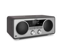 TechniSat DIGITRADIO 602 - Radio stéréo Internet (DAB+, FM, subwoofer, CD, USB, streaming audio Bluetooth et Spotify, AUX, WLAN, réveil, chargement sans fil, contrôle par application) anthracite