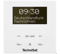 TechniSat DIGITRADIO UP 55, weiß Radio prise de courant DAB+, FM Bluetooth avec caisson d'enceinte, fonction réveil bla