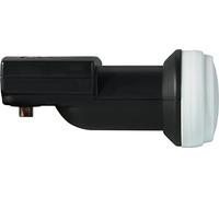 TechniSat LNB Simple - 1 Participant Noir - avec Satfinder & Filtre LTE (1 Compartiment, numérique, Full HD, UDH, 4K, 3D, qualité Premium)